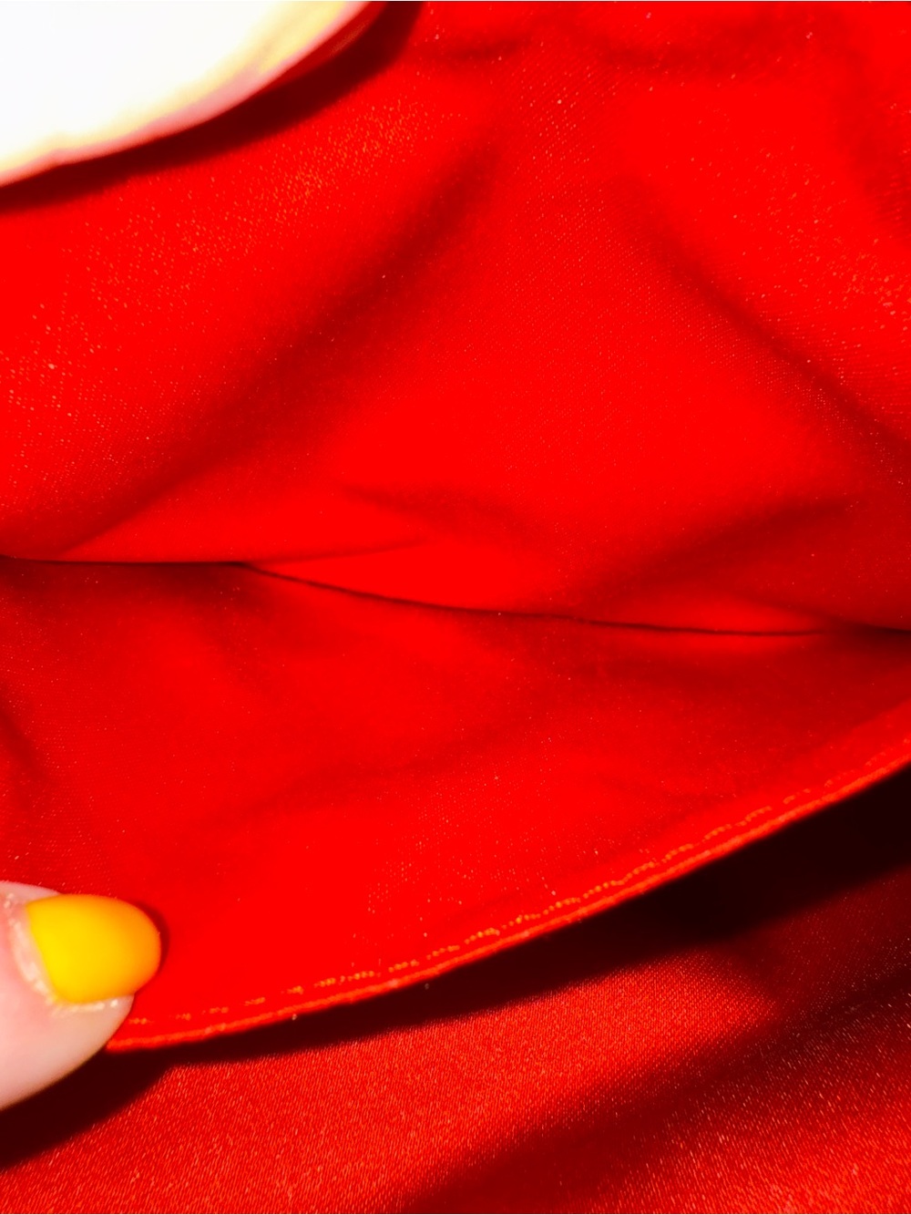 Fendi Vintage Red Satin Wristlet Clutch Evening Bag Y2k with COA - Picture 15 of 16